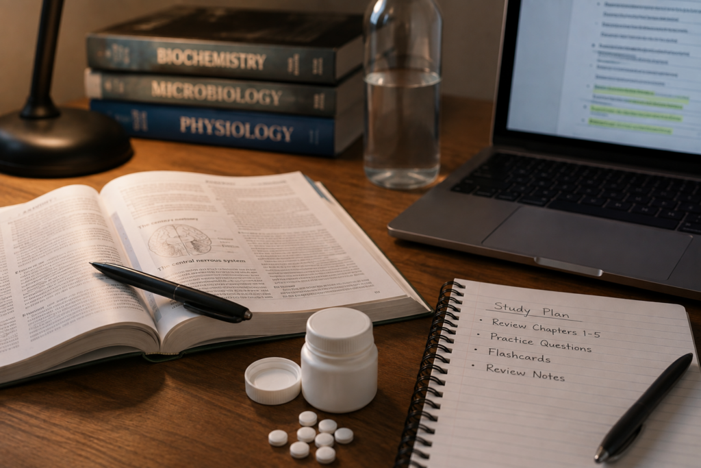 caffeine pills, study focus, student energy, mental alertness, study routine